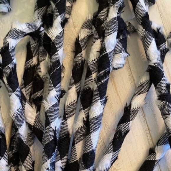 12 Primitive 6" Handmade black Buffalo plaid Candy Canes Christmas Orname… - Picture 6 of 6